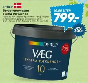 Bilka Dyrup vægmaling ekstra dækkende tilbud