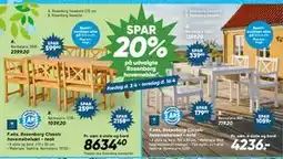 Bilka Spar 20% på udvalgte Rosenborg havemøbler tilbud