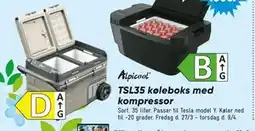 Bilka TSL35 køleboks med kompressor tilbud