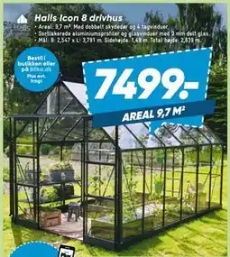 Bilka Halls Icon 8 drivhus tilbud