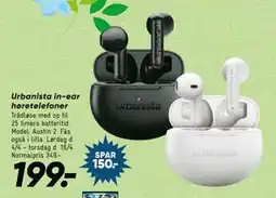Bilka Urbanista in-ear høretelefoner tilbud
