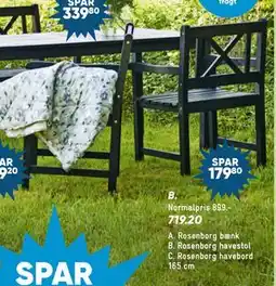 Bilka Rosenborg havestol tilbud