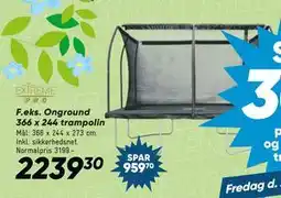 Bilka Onground 366 x 244 trampolin tilbud