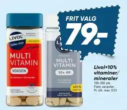 Bilka Livol+10% vitaminer/ mineraler tilbud