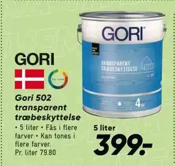 Bilka Gori 502 transparent træbeskyttelse tilbud