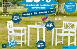 Bilka Rosenborg balkonbord tilbud