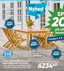 Bilka Stjernely havestol tilbud