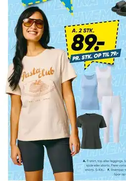 Bilka T-shirt, top eller leggings tilbud