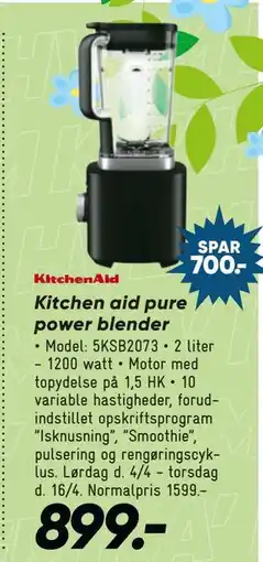Bilka Kitchen aid pure power blender tilbud