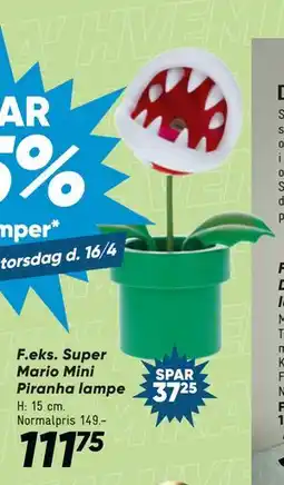 Bilka Super Mario Mini Piranha lampe tilbud