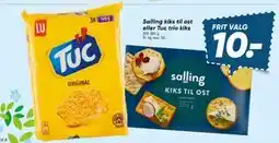 Bilka Salling kiks til ost eller Tuc trio kiks tilbud