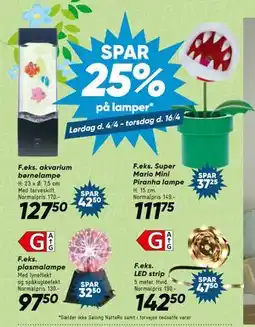 Bilka SPAR 25% på lamper tilbud