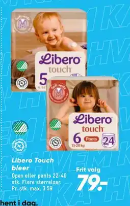 Bilka Libero Touch bleer tilbud
