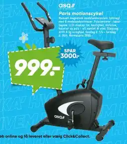 Bilka Paris motionscykel tilbud