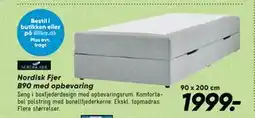 Bilka Nordisk Fjer B90 med opbevaring tilbud