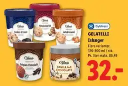 Lidl GELATELLI Isbæger tilbud