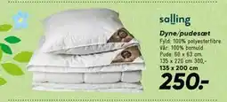 Bilka Dyne/pudesæt tilbud