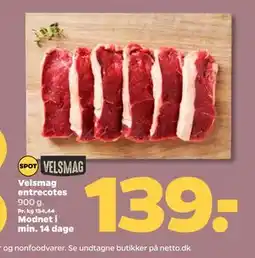 Netto Velsmag entrecotes tilbud