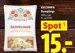 Lidl KULJANKA Dumplings tilbud