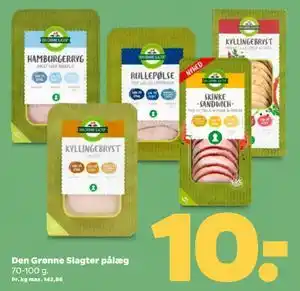 Netto Den Grønne Slagter pålæg tilbud