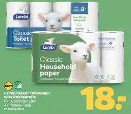 Netto Lambi Classic toiletpapir eller køkkenrulle tilbud
