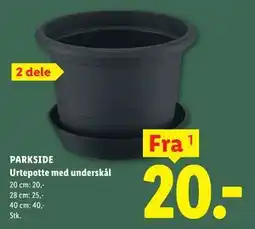 Lidl Urtepotte med underskål tilbud