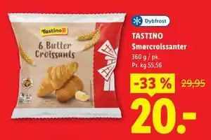 Lidl TASTINO Smørcroissanter tilbud