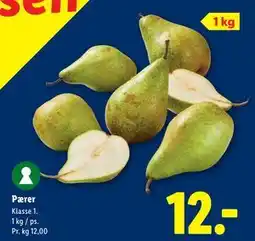 Lidl Pærer tilbud