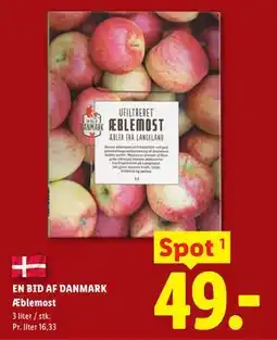 Lidl EN BID AF DANMARK Æblemost tilbud