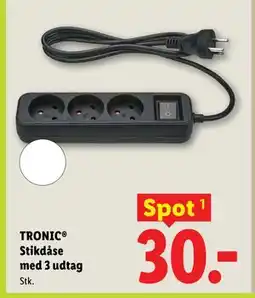 Lidl TRONIC Stikdåse med 3 udtag tilbud
