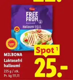 Lidl MILBONA Laktosefri halloumi tilbud