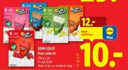 Lidl SUN LOLLY Frys-selv-is tilbud