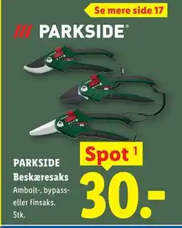 Lidl PARKSIDE Beskæresaks tilbud