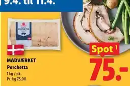 Lidl MADVÆRKET Porchetta tilbud
