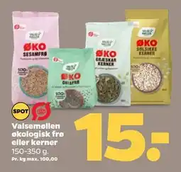 Netto Valsemøllen økologisk frø eller kerner tilbud