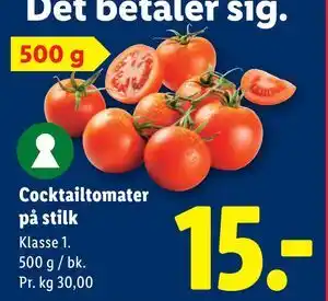 Lidl Cocktailtomater på stilk tilbud