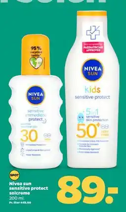 Netto Nivea sun sensitive protect solcreme tilbud