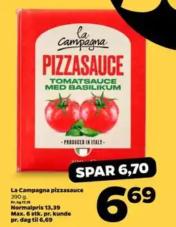 Netto La Campagna pizzasauce tilbud