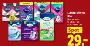Lidl LIBRESSE/TENA Bind tilbud
