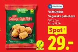 Lidl VEMONDO Veganske pølsehorn tilbud