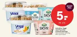 SPAR Arla Airy, Yoggi med Top eller Cultura med Top tilbud