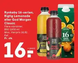 SPAR Rynkeby 16-serien, Rigtig Lemonade eller God Morgen Classic tilbud