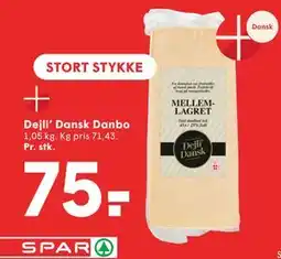 SPAR Dejli’ Dansk Danbo tilbud