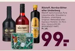 SPAR Råstoff, Nordsø Bitter eller Underberg tilbud
