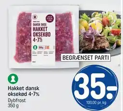 REMA 1000 Hakket dansk oksekød 4-7% tilbud