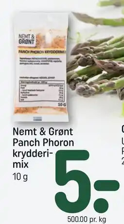 REMA 1000 Nemt & Grønt Panch Phoron krydderimix tilbud