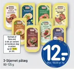 REMA 1000 3-Stjernet pålæg tilbud