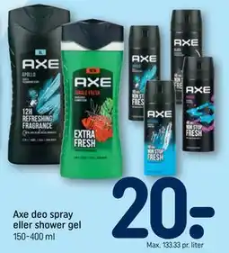 REMA 1000 Axe deo spray eller shower gel tilbud