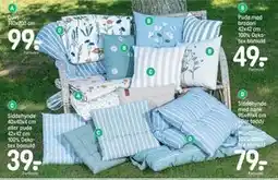 REMA 1000 Pude med broderi 42x42 cm 100% Oekotex bomuld tilbud