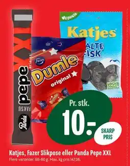 Min Købmand Katjes, Fazer Slikpose eller Panda Pepe XXL tilbud